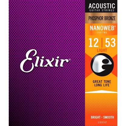 Elixir Nanoweb® Phosphor Bronze Light 012-053
