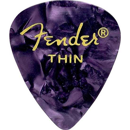 Fender 351 Shape Premium Thin Purple - 12 Pack plektrum