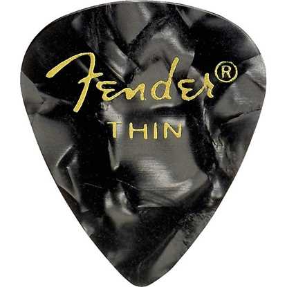 Fender 351 Shape Premium Thin Black - 12 Pack plektrum