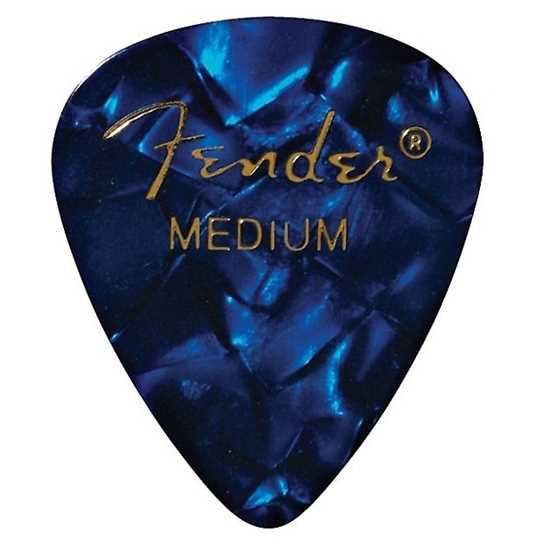 Fender 351 Shape Premium Medium Blue - 12 Pack plektrum