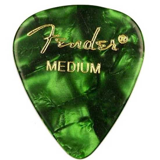 Fender 351 Shape Premium Medium Green - 12 Pack plektrum