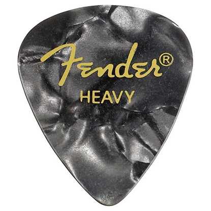 Fender 351 Shape Premium Heavy Black - 12 Pack plektrum