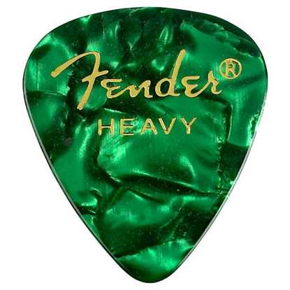 Fender 351 Shape Premium Heavy Green - 12 Pack plektrum