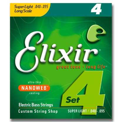 Elixir Nanoweb® Bass Super Light 040-095 bas strängar