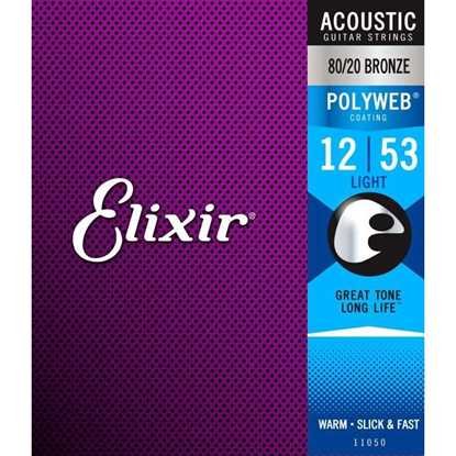 Elixir Acoustic 80/20 Bronze Polyweb® 012-053