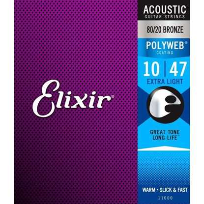 Elixir Acoustic 80/20 Bronze Polyweb® 010-047