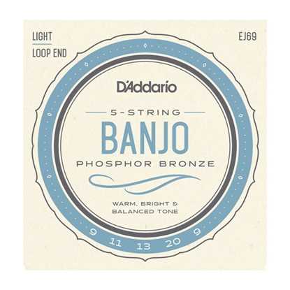D'Addario EJ69 5-String Banjo strängar