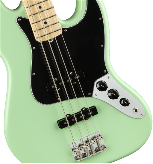 Fender American Performer Jazz Bass® Maple Fingerboard Satin Surf Green Elbas Halmén Musik 9221