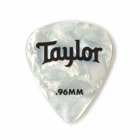 Taylor 351 Shape Premium Celluloid White Pearl 0.96mm - 12 Pack plektrum