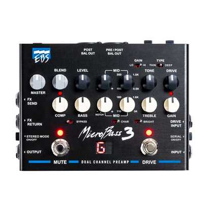 EBS MicroBass 3 – Professional Outboard Preamp