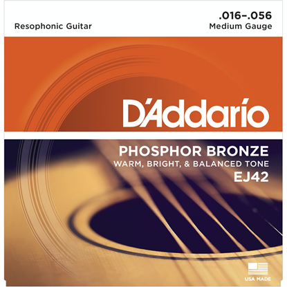 D'Addario EJ42 Phosphor Bronze Resophonic