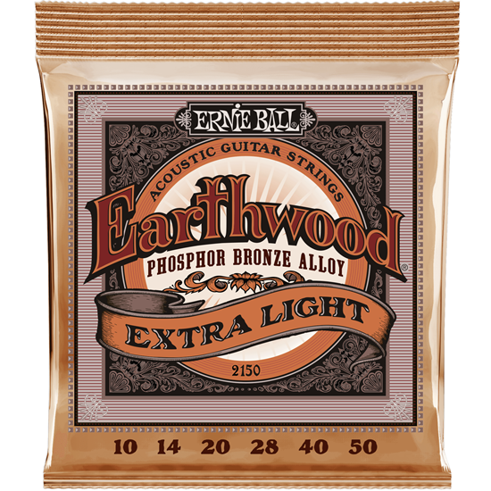 Ernie Ball 2150 Extra Light Earthwood Phosphor Bronze