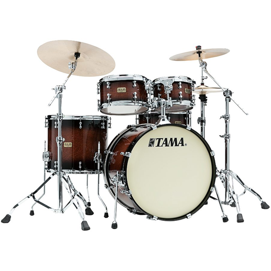 Tama S.L.P. Drum Kit Dynamic Kapur LKP42HTS-GKP Gloss Black Kapur Burst 